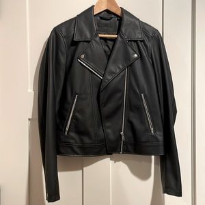 Uniqlo Faux Leather Motorcycle Jacket